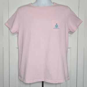 Vineyard Vines Kentucky Derby 148 T-Shirt Mens Large Pink Jockey Pocket Tee